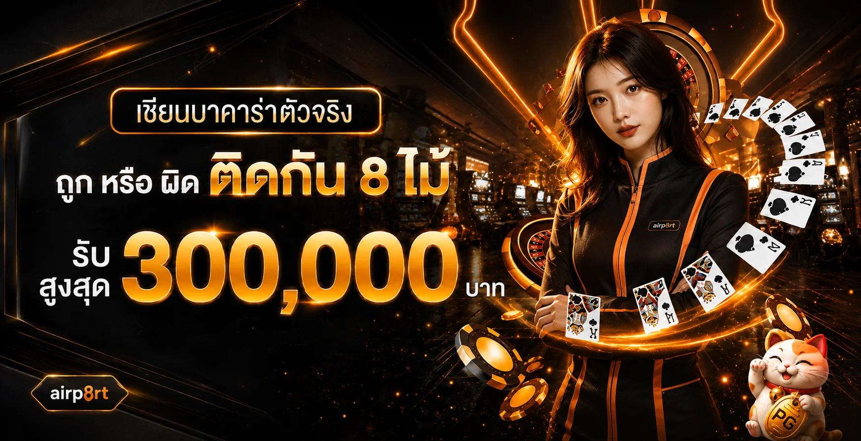 airp8rt เกมคาสิโนพร้อมคำแนะนำการอ่านกติกาและโบนัส